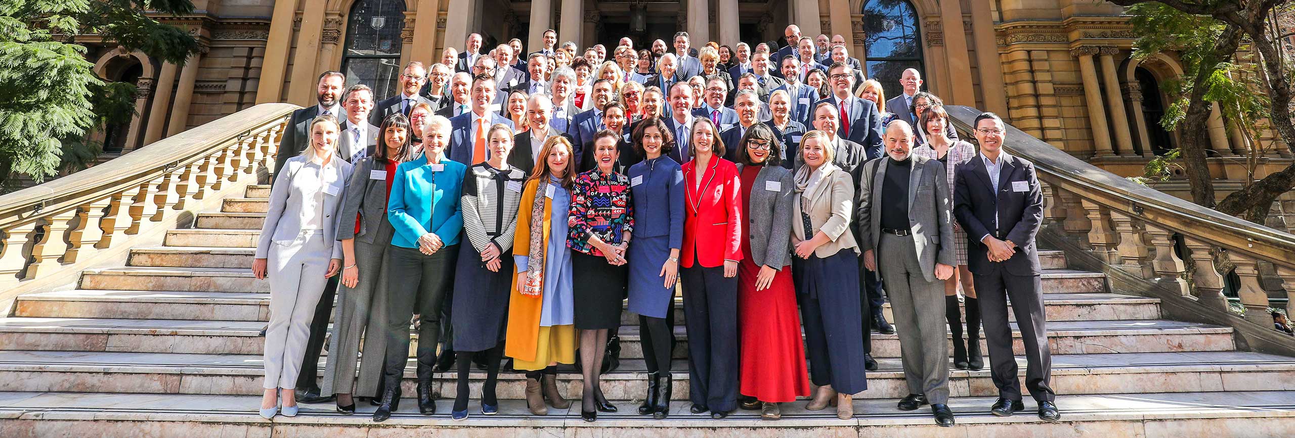 Penrith Mayor John Thain joined over 30 metropolitan councils, government organisations, businesses, and community leaders at Sydney Town Hall to launch The Sydney Resilience Strategy. (Photo by Katherine Griffiths, City of Sydney)