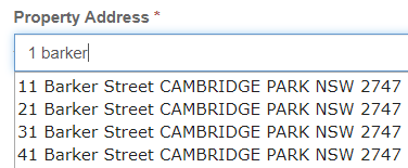 address search example result