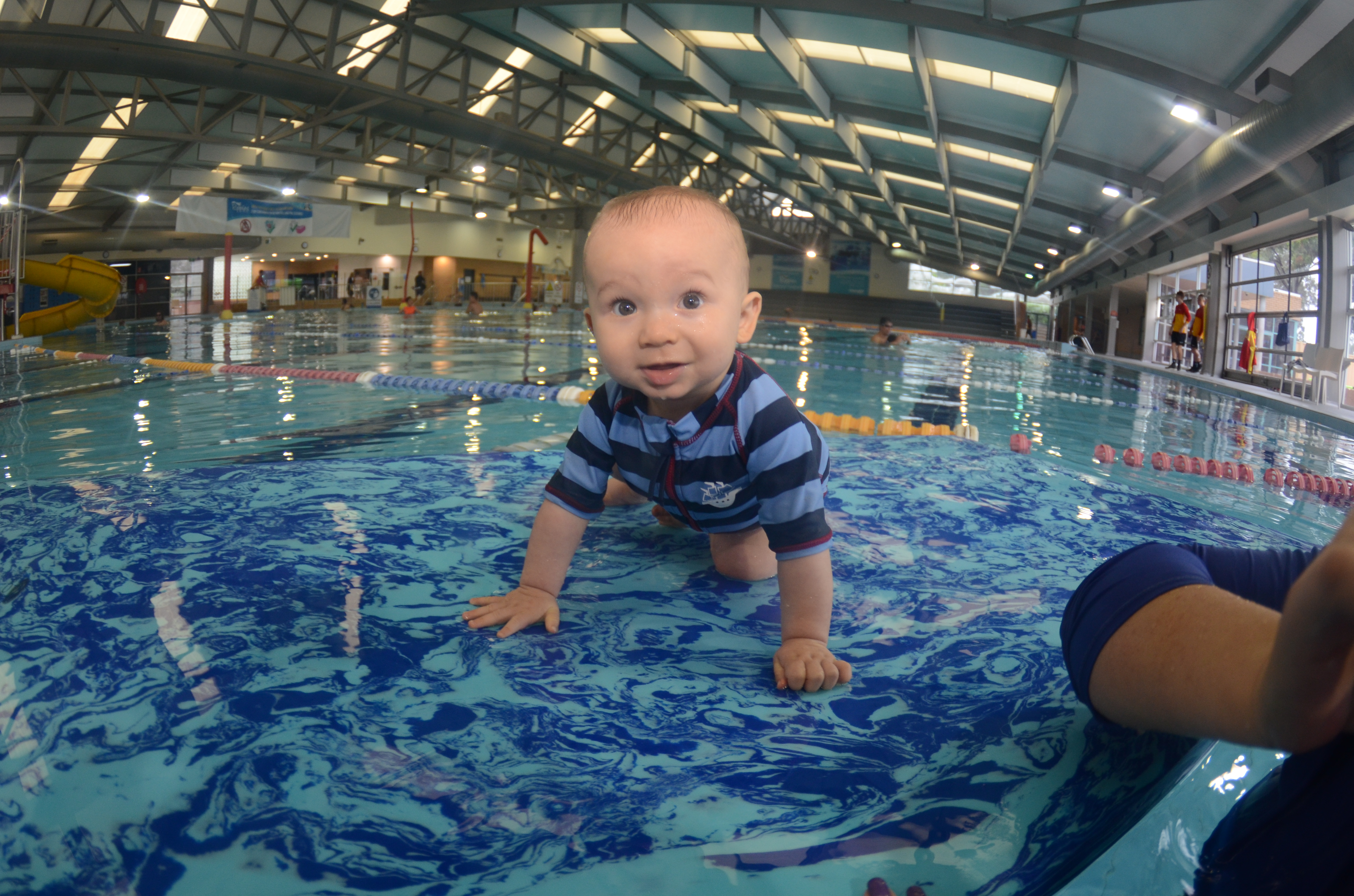 baby swimmer