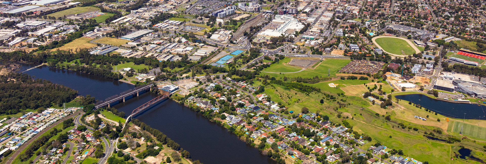 Aerial of the Nepean River