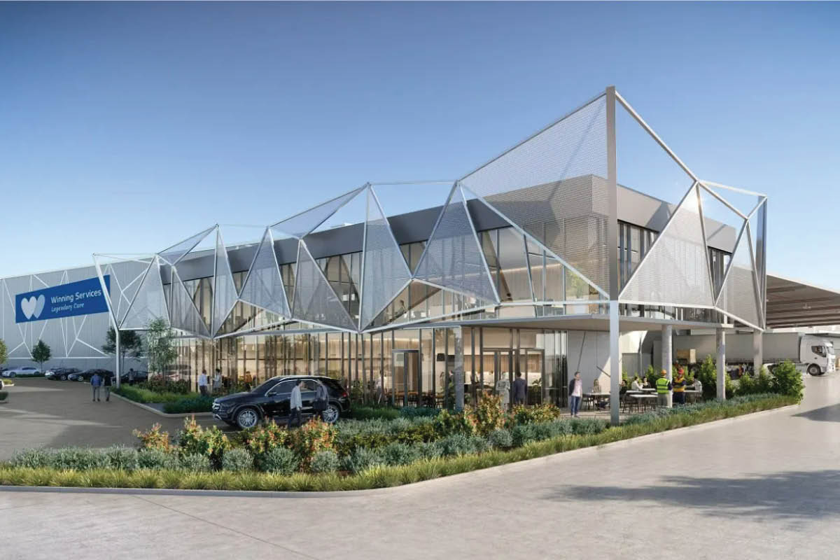 Artist’s impression of Winning Groups new distribution centre at Kemps Creek. 