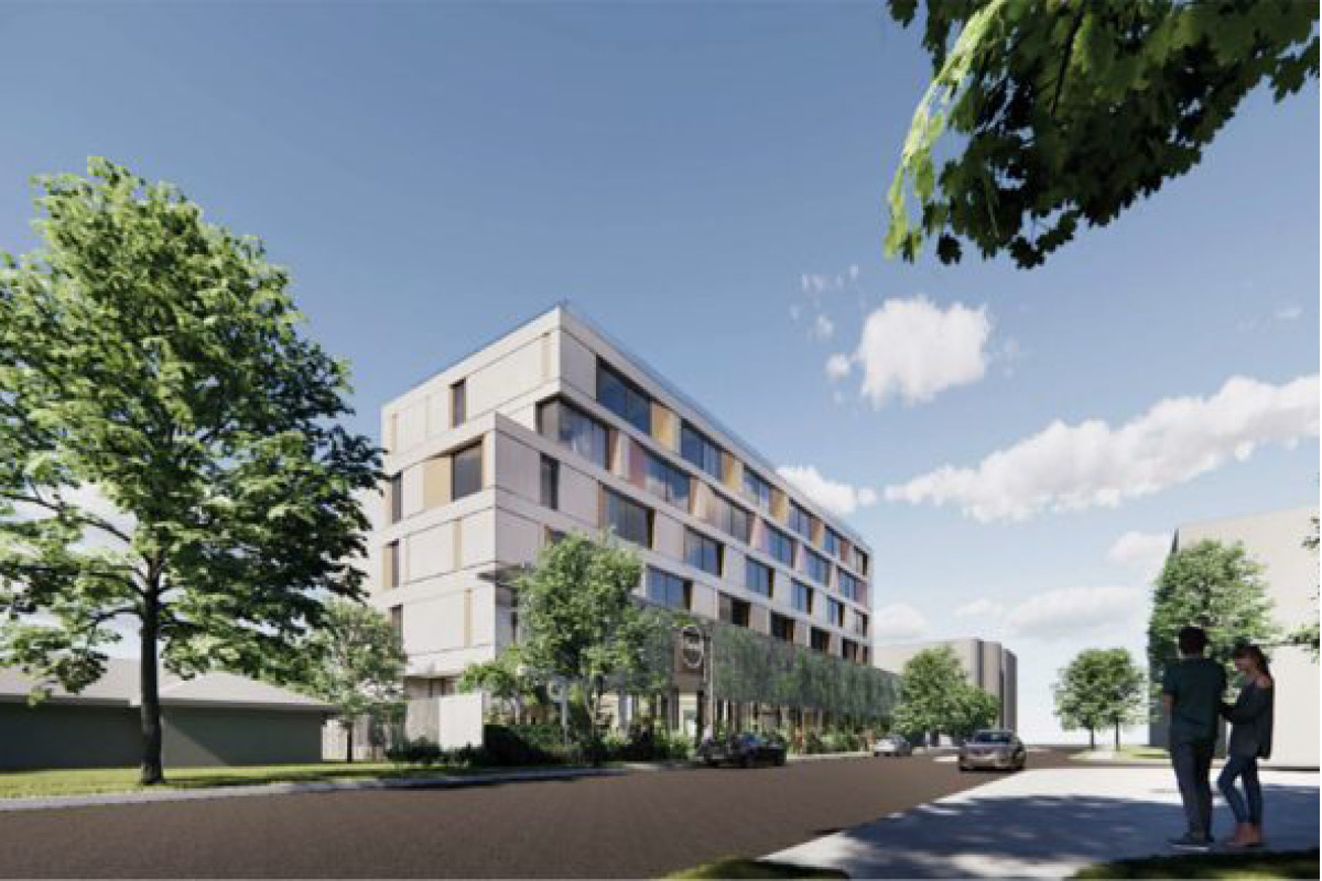 artists impression of new medi-hotel to be built at Kingswood