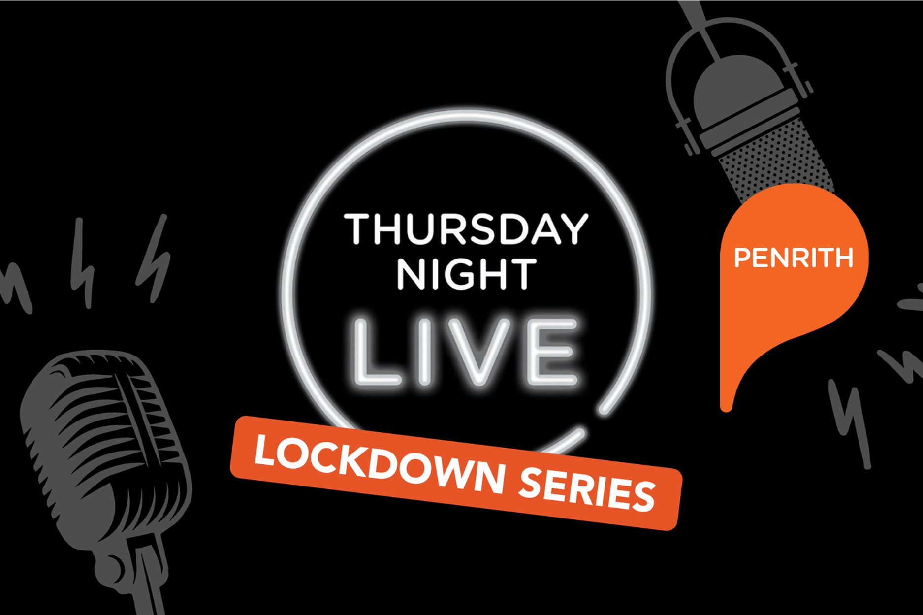 graphic with the text Thursday Night Live Lockdown Series