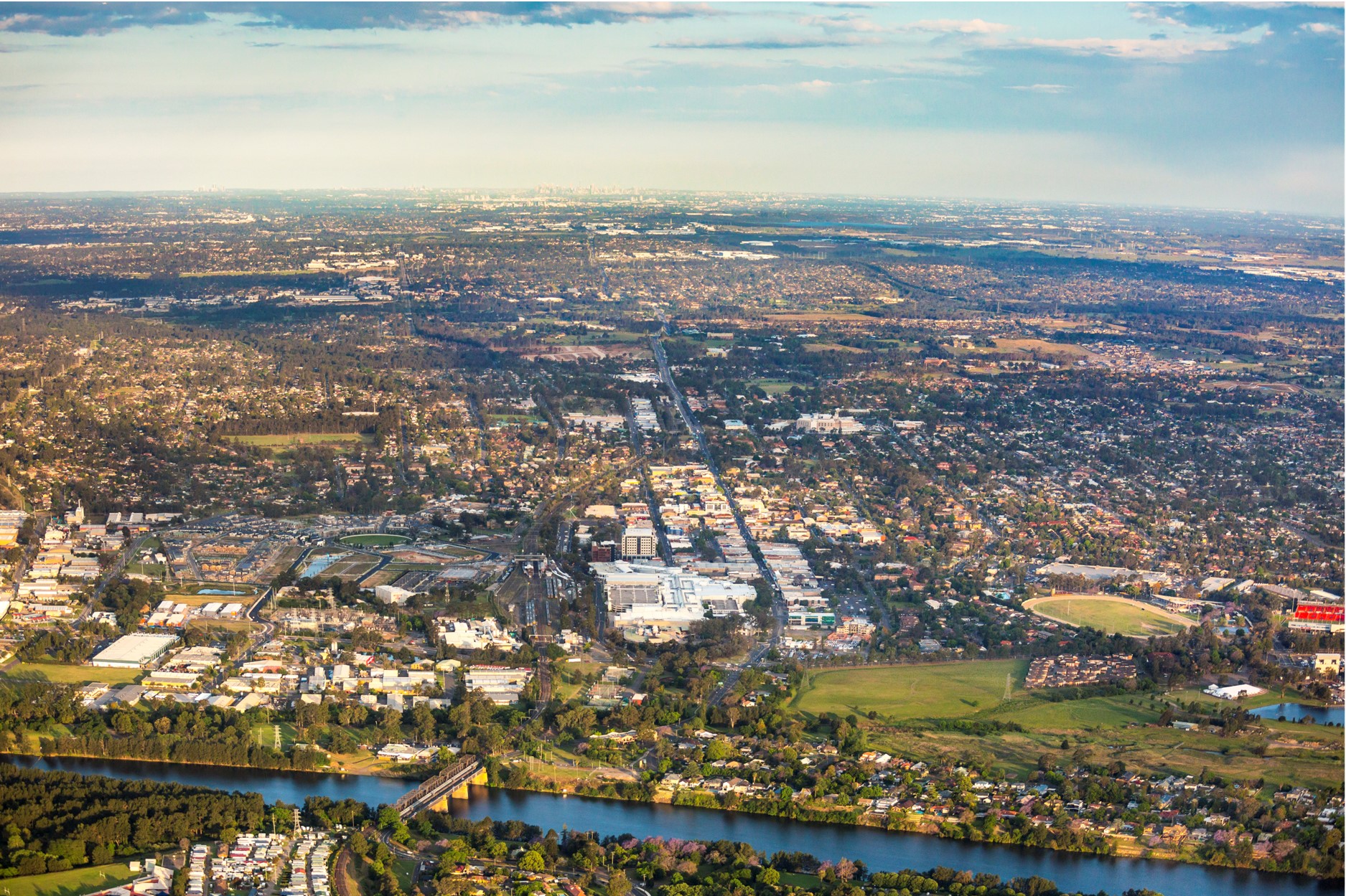 aerial view of Penrith