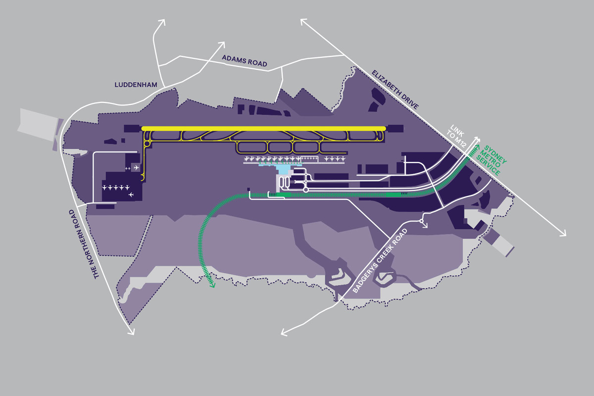 Impression of future airport terminal