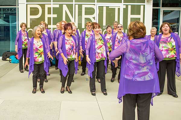 Choir singing at the Reimagine Ageing Festival