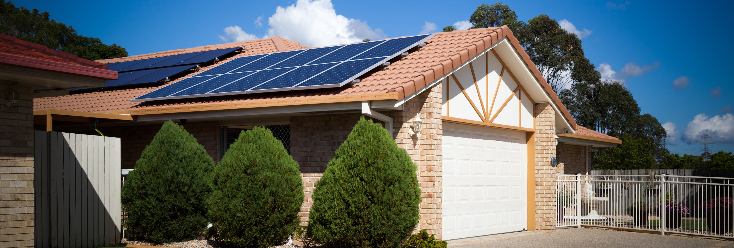 House with solar panels