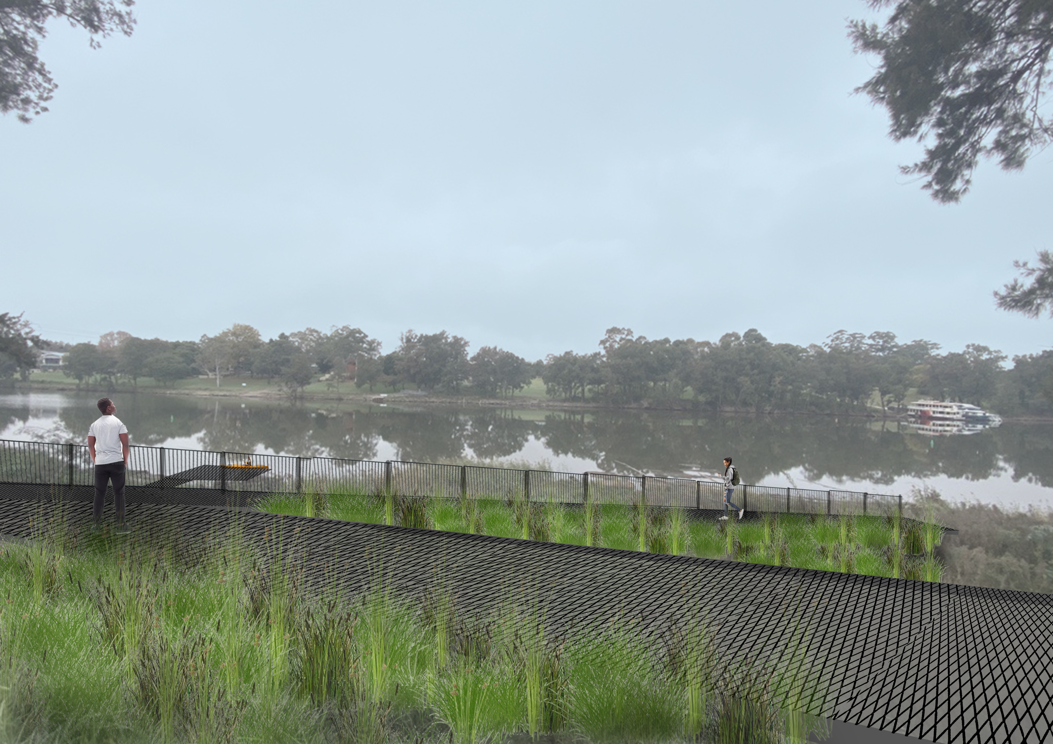 kayak deck render river road