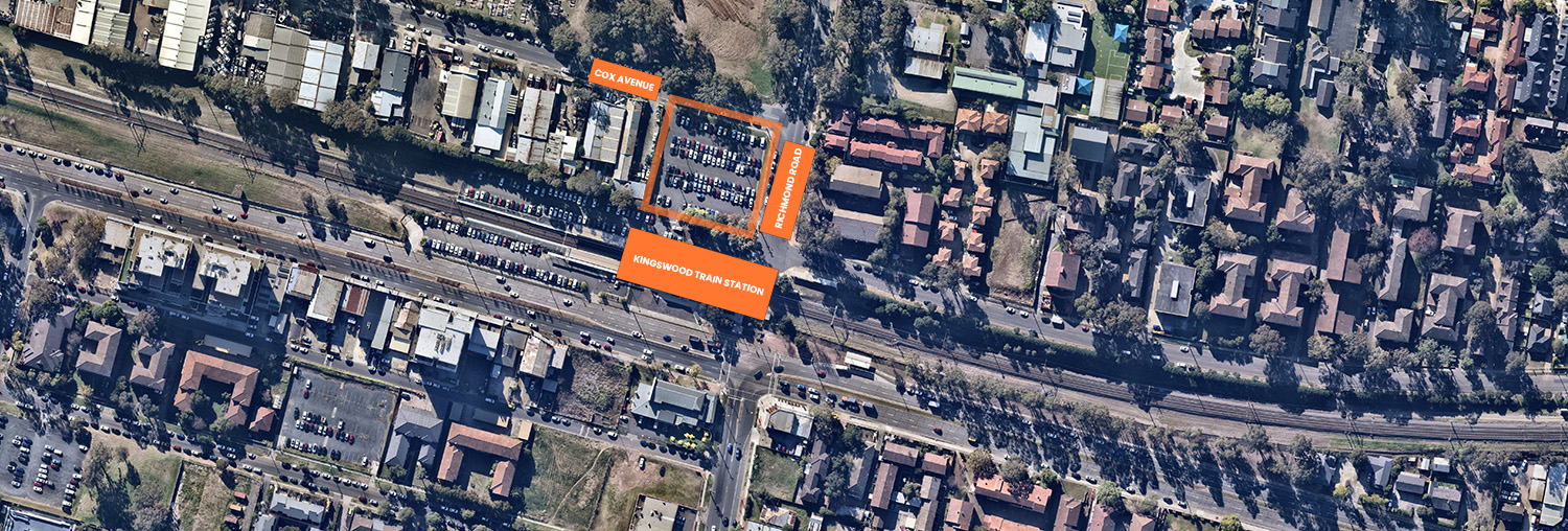 Kingswood Commuter Car Park aerial map