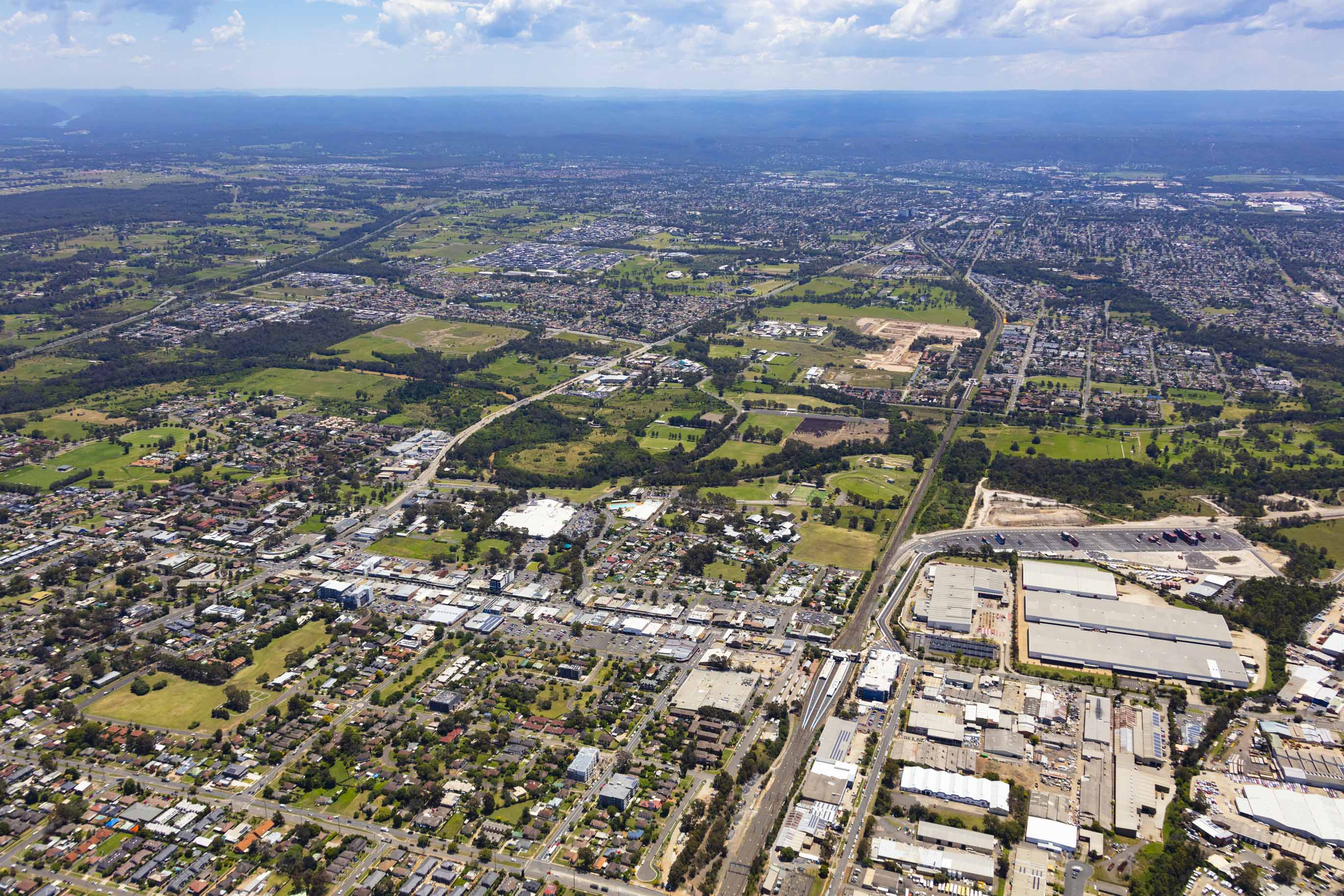 An aerial view of St Marys An aerial view of St Marys