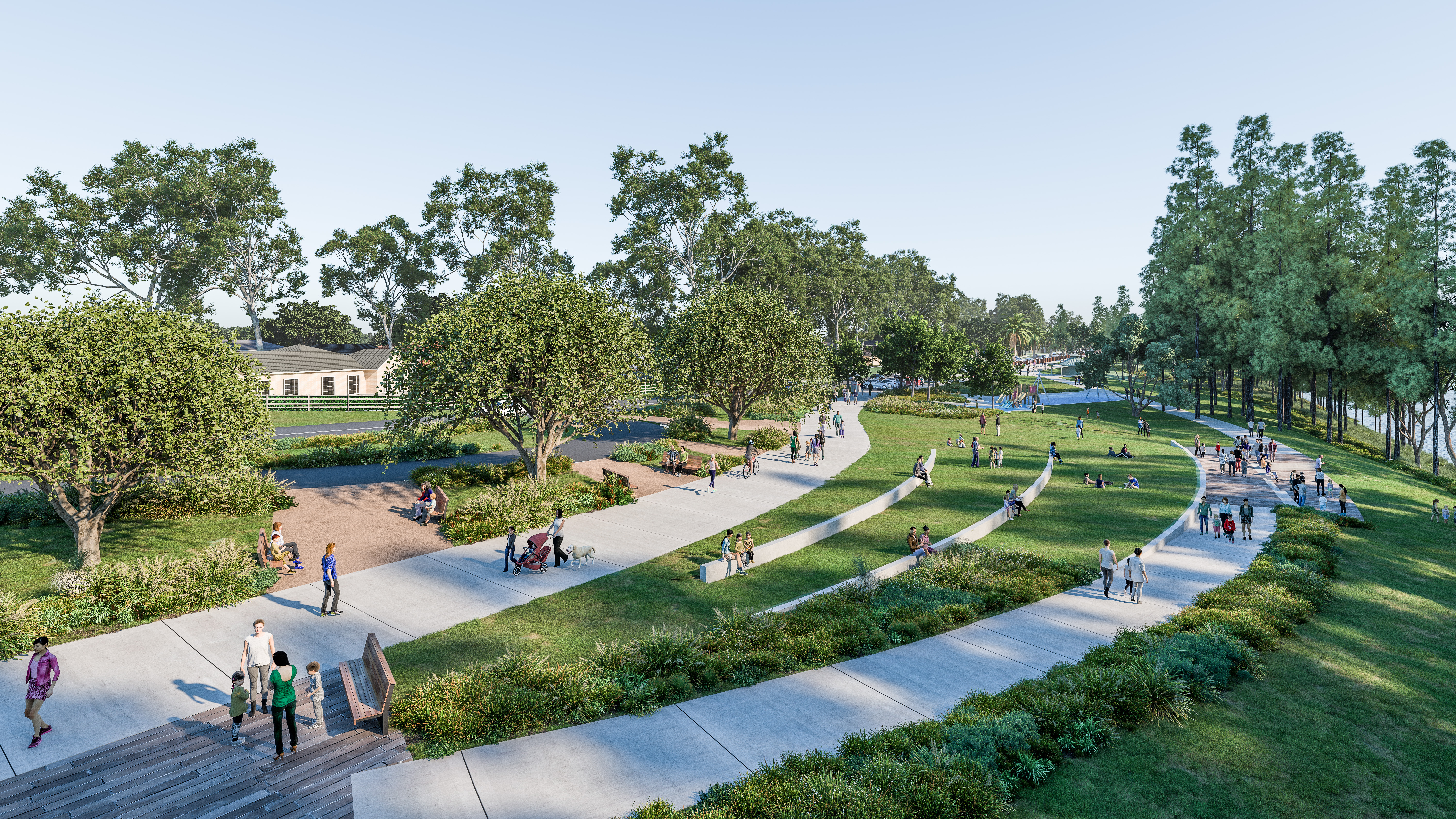 tench reserve walkways