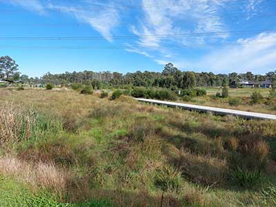 Concrete drainage channel