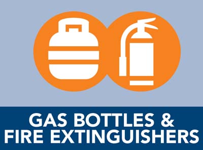 Gas bottles and fire extinguishers Gas bottles and fire extinguishers